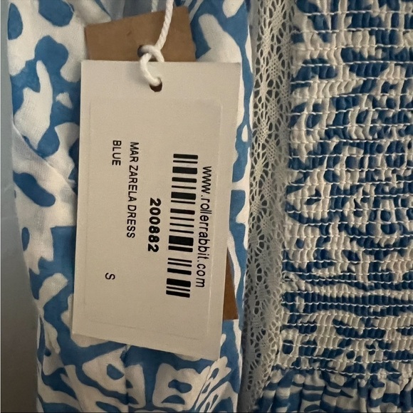 Roller Rabbit MAR ZARELA DRESS in Blue, New with Tags - Picture 5 of 5